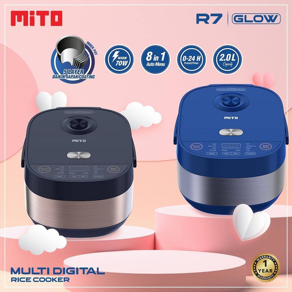 Mitochiba Rice Cooker R7 Glow 8in1