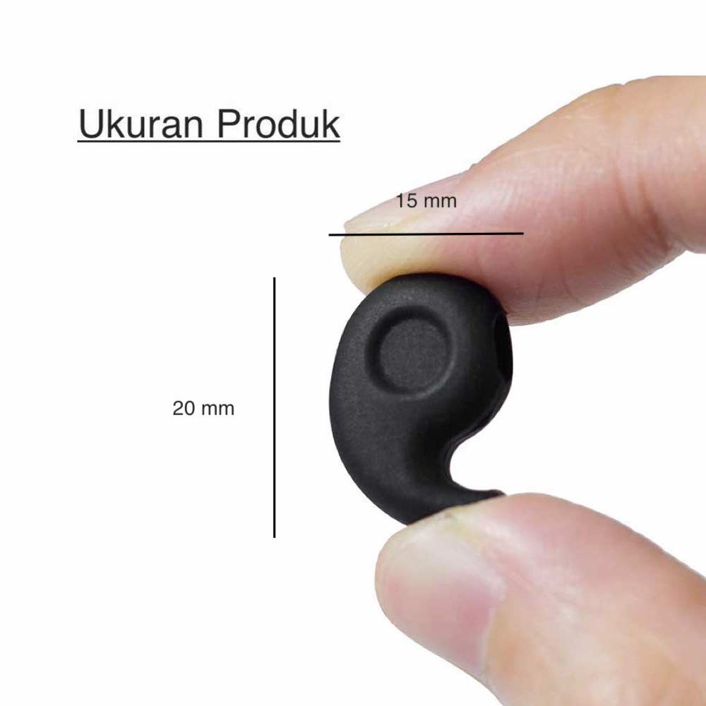 1 Pasang [ Biru Muda ] Pengait Kacamata Silikon - Anti Slip - Earhook Silicone - Penahan Hijab Style - KP8075