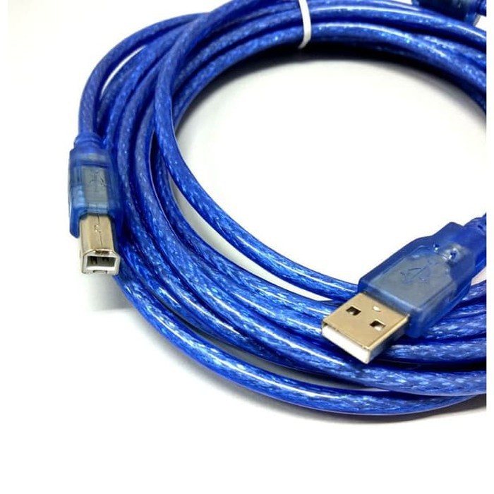 Kabel USB Printer Biru High Quality