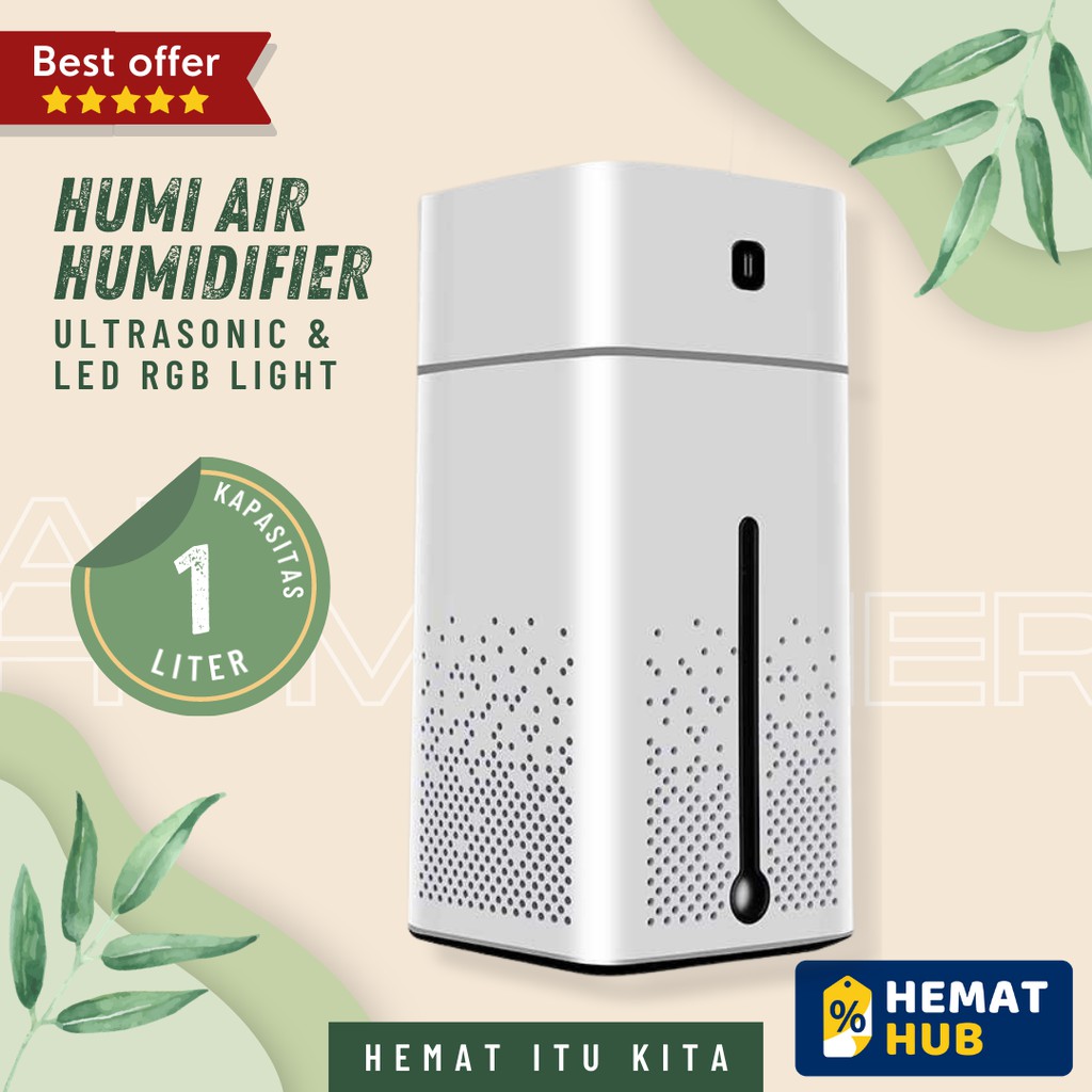 Air Humidifier Aromatherapy 1000ml RGB Night Light Pelembab Udara Ruangan Aromaterapi Diffuser