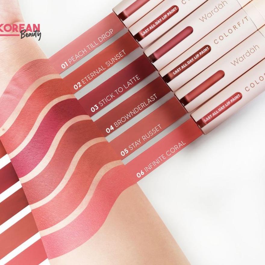 Wardah Colorfit Last All Day Lip Paint Transproof 12 Jam - Wardah Lipcream <