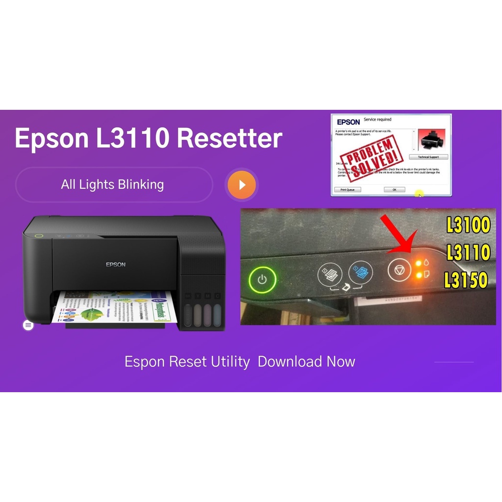 Software Resetter Epson L3110, L3100, L3150, L3001 dan Cara Menggunakannya | Aplikasi Reset Printer Epson