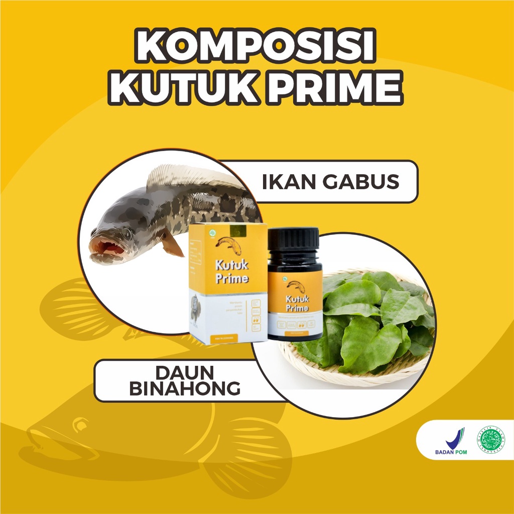 Kutuk Prime Original – 100% Ekstrak Ikan Gabus 3x Lebih Cepat Sembuhkan Luka Diabetes Cepat Keringkan Luka Operasi Turunkan Kadar Gula Cegah Infeksi Pada Luka Cegah Keloid Atasi Luka Bakar Kecelakaan