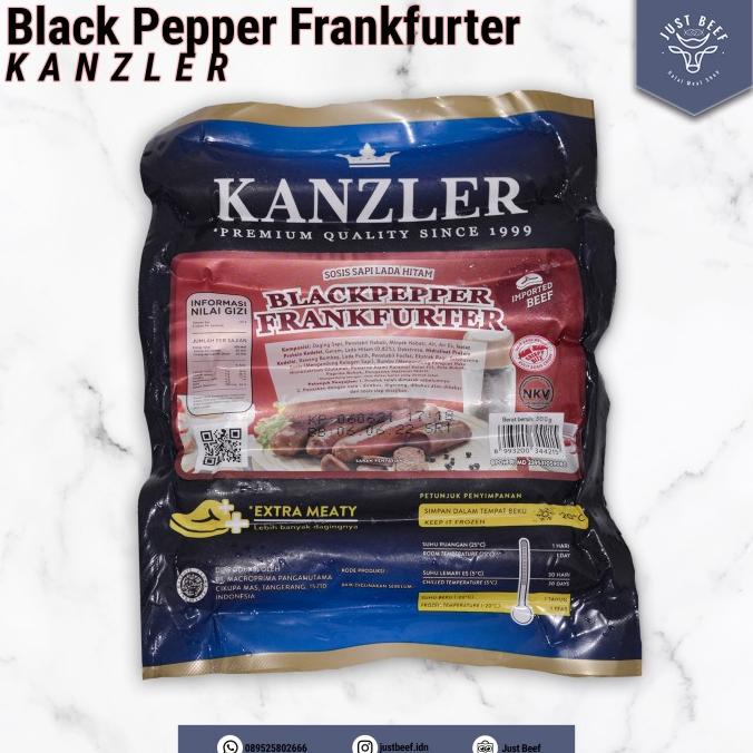 

windytriastuti13 Sosis Kanzler Beef Blackpepper Frankfurter - 300 Gr TERLARIS TERPERCAYA ORIGINAL