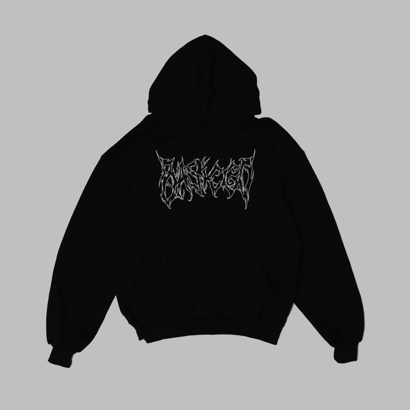 Basicgo Roots Teddy Black - Black Oversized Hoodie