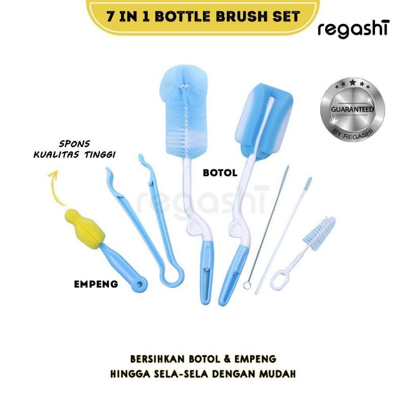 NEW!! SIKAT BOTOL 1 SET ISI 7 PCS / BOTTLE BRUSH SET