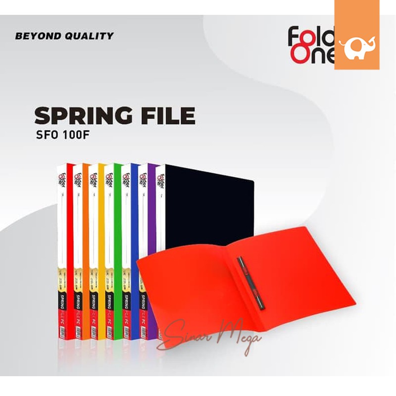 F1 Folder One Spring File F4 Varian Warna  Warni  Murah 