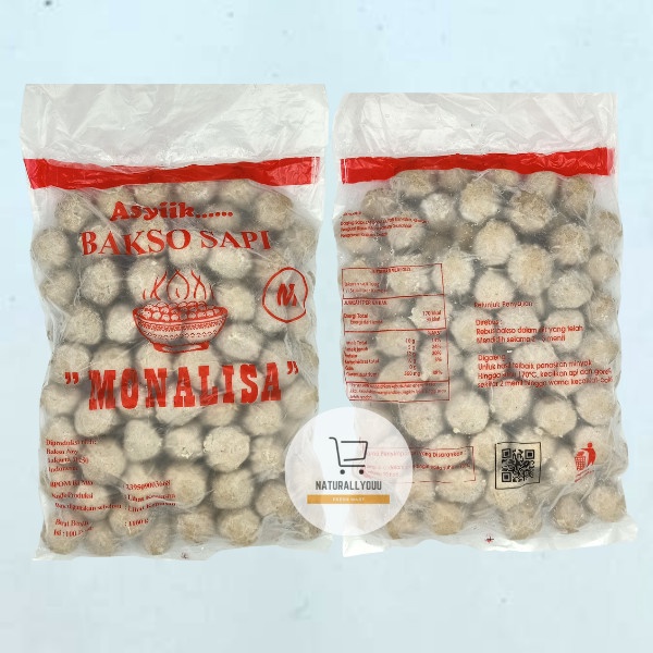 

✨COD✨ Baso/Bakso Sapi Monalisa M 100pcs