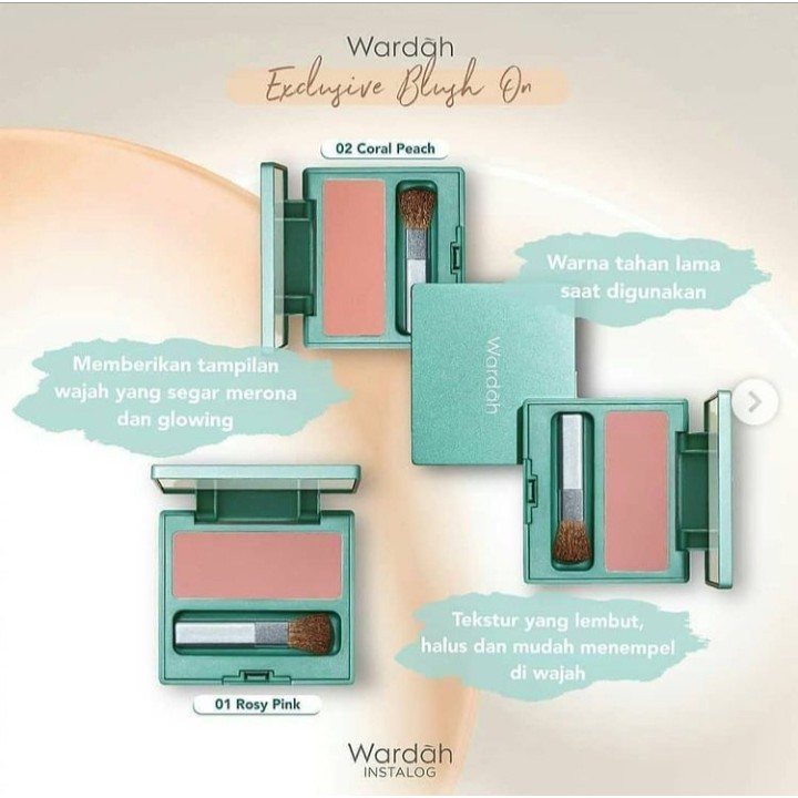 Wardah exclusive blush on