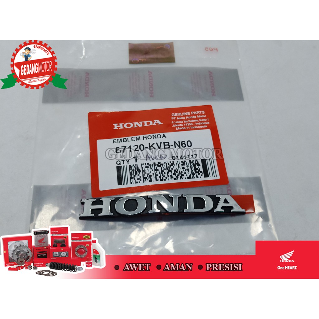 EMBLEM SIMBOL LOGO HONDA VARIO OLD KARBU, KARISMA ASLI AHM