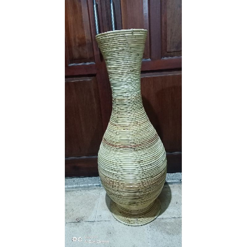 GUCI / VAS BUNGA ROTAN TINGGI 100cm BESAR