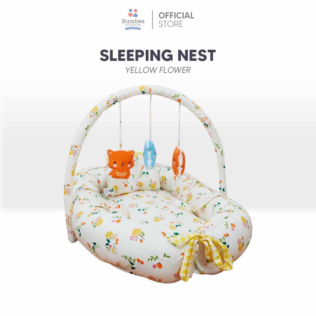 Bumbee Collection - Baby Nest Kelambu Kasur Bayi Set FREE Selimut Bed Cover Mini Ready Stock