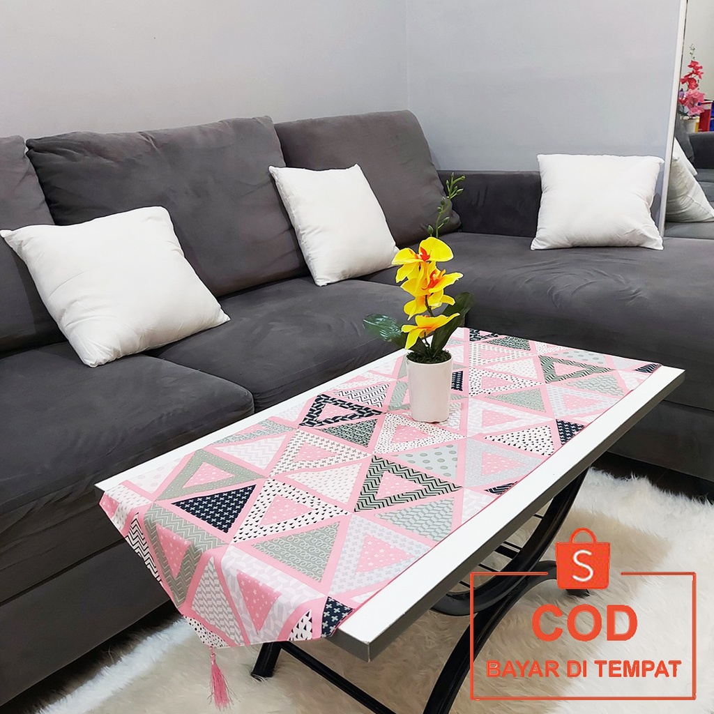 ✅COD Taplak Alas Meja Sofa Table Runner 40x120 Dekorasi Hiasan Ruang Tamu Mewah