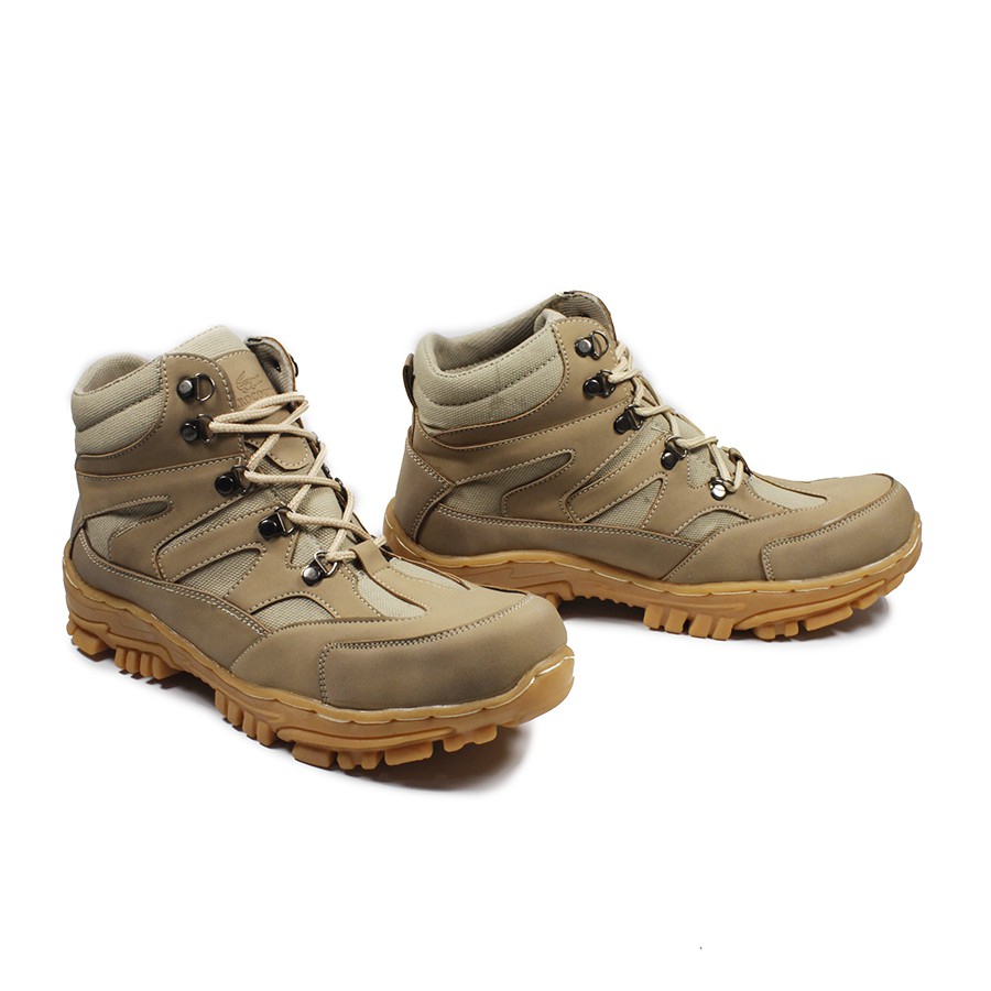 Sepatu Pria Safety Boots Crocodile Navigator Ujung Besi Steel Toe Tracking Outdoor Hiking Proyek