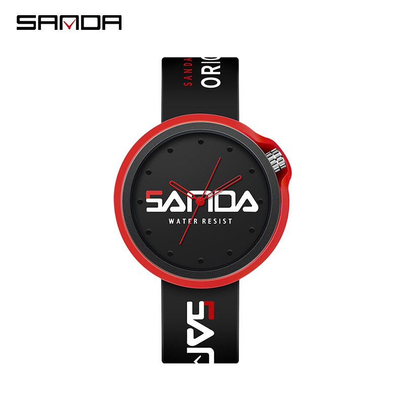 SANDA 3200 Jam Tangan Pria Wanita Analog Tali Silicone Anti Air WATCHKITE WKOS