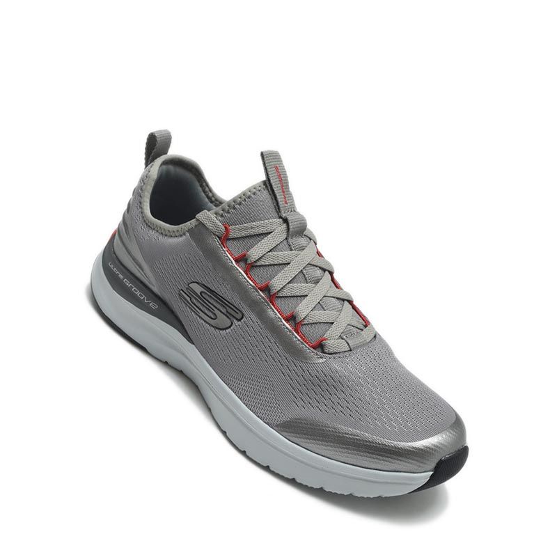 Skechers Ultra Groove Zardov Grey Sepatu Pria Original 232029GRY