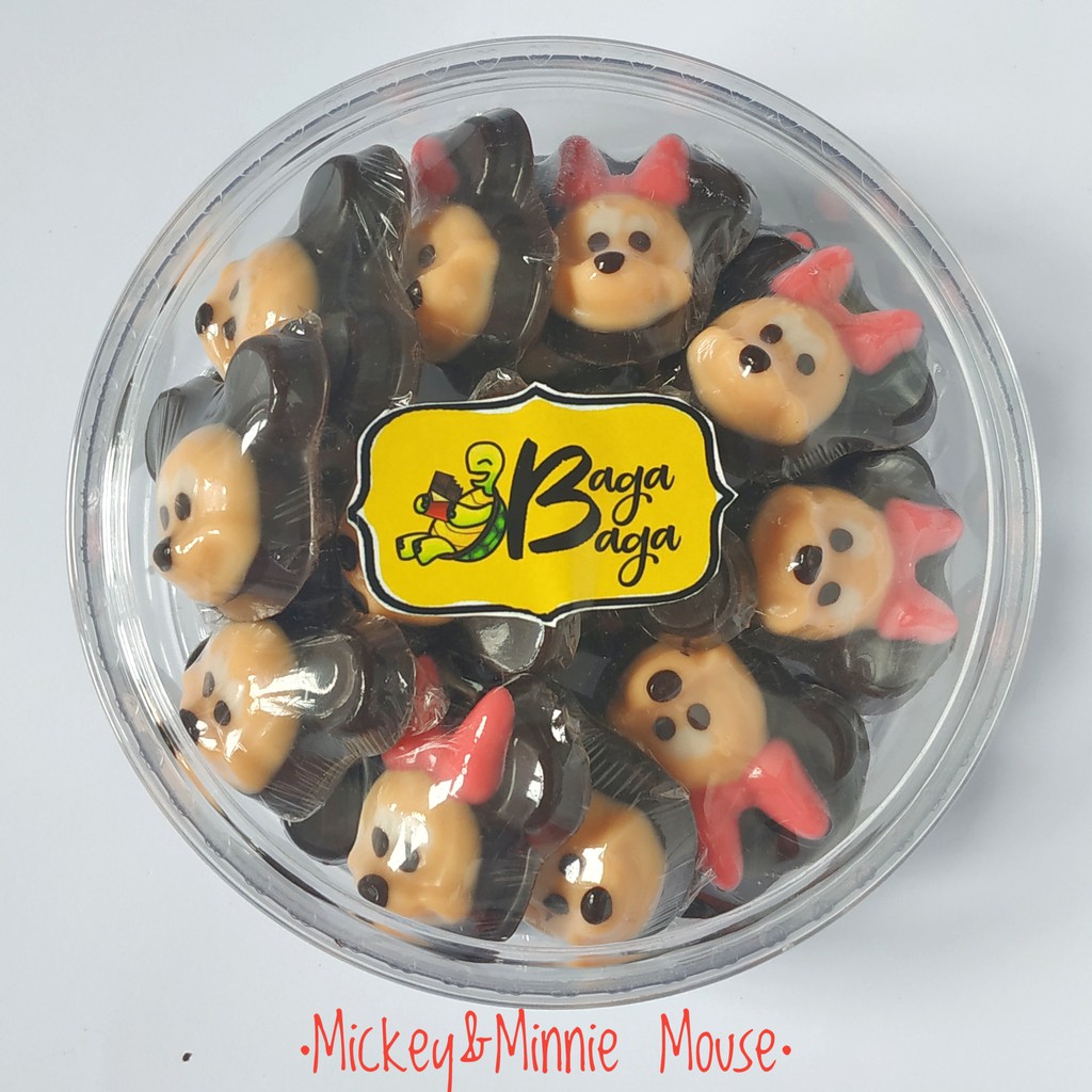 

Coklat Mickey mini mouse 200gr Premium , ad DINKES , HALAL - cokelat karakter praline toples kiloan