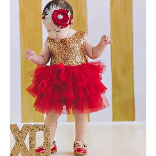 Dress Anak | Ruffle Dress Red