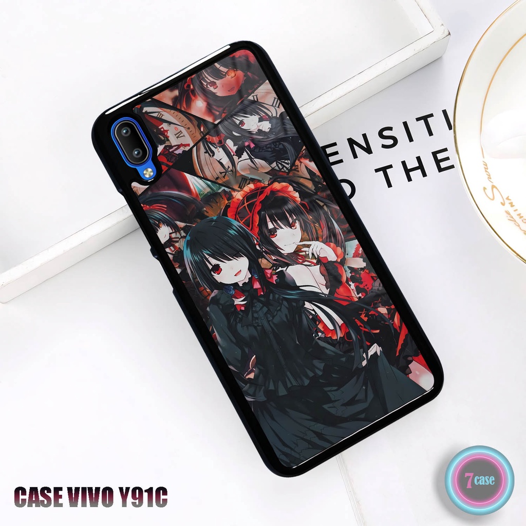 [RN43] Case Glossy Kilau Vivo Y91C | Y1S | Casing Hp Motif Anime Girl Tokisaki Kurumi