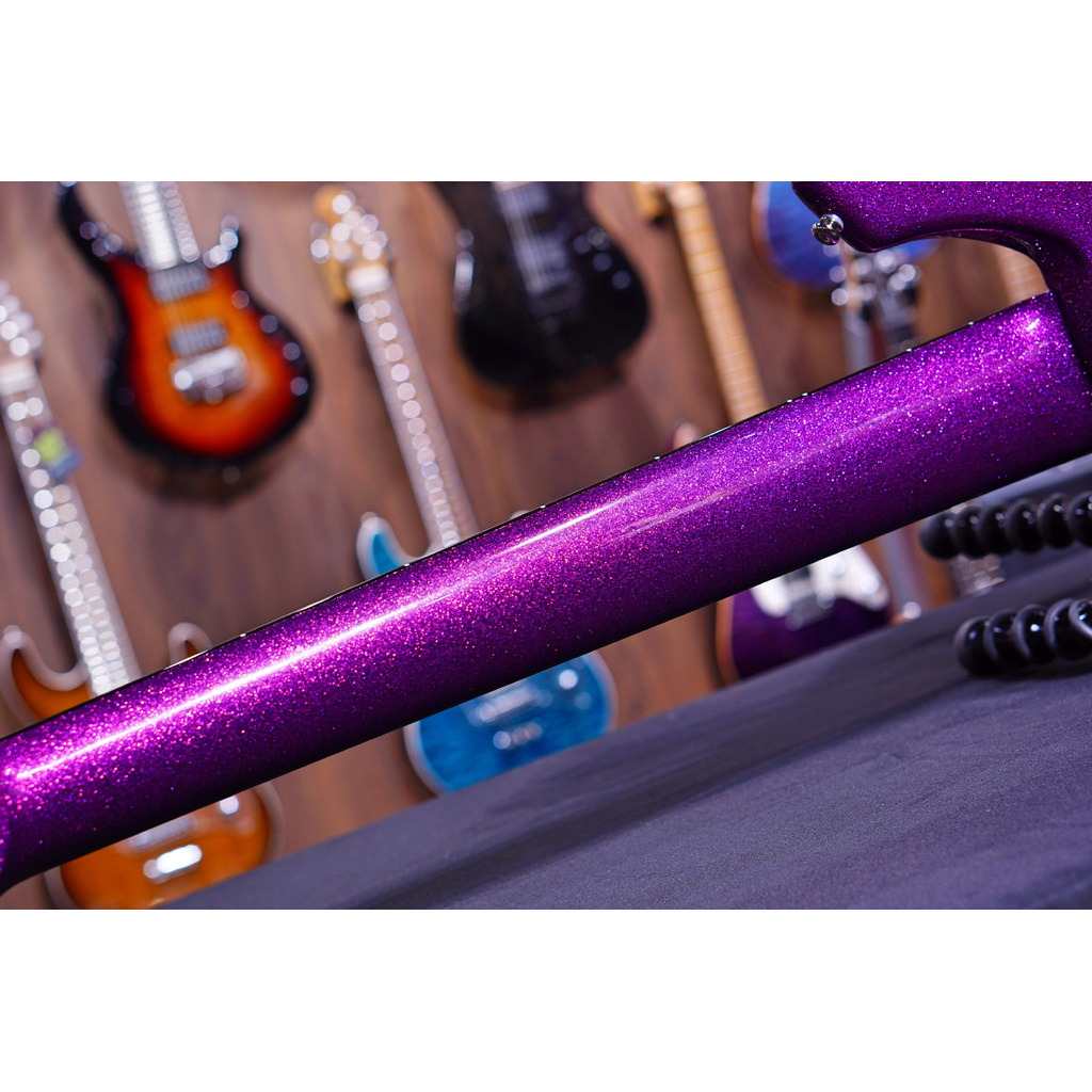 Ernie Ball Music Man Bongo 6 Bass Guitar - Fushia sparkle