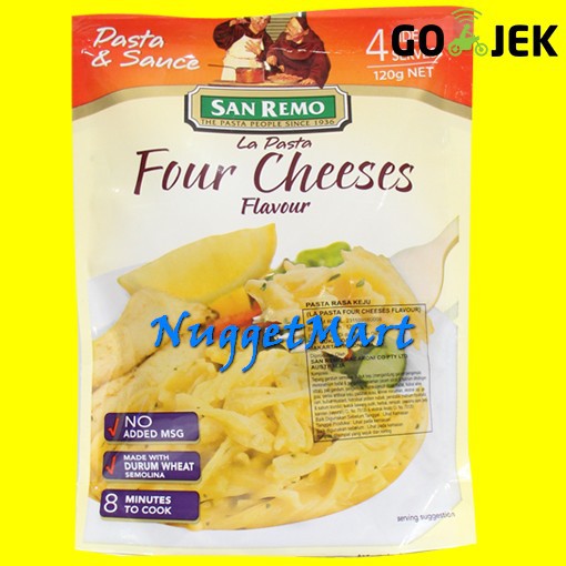 

SAN REMO LA PASTA FOUR CHEESES 120 GR