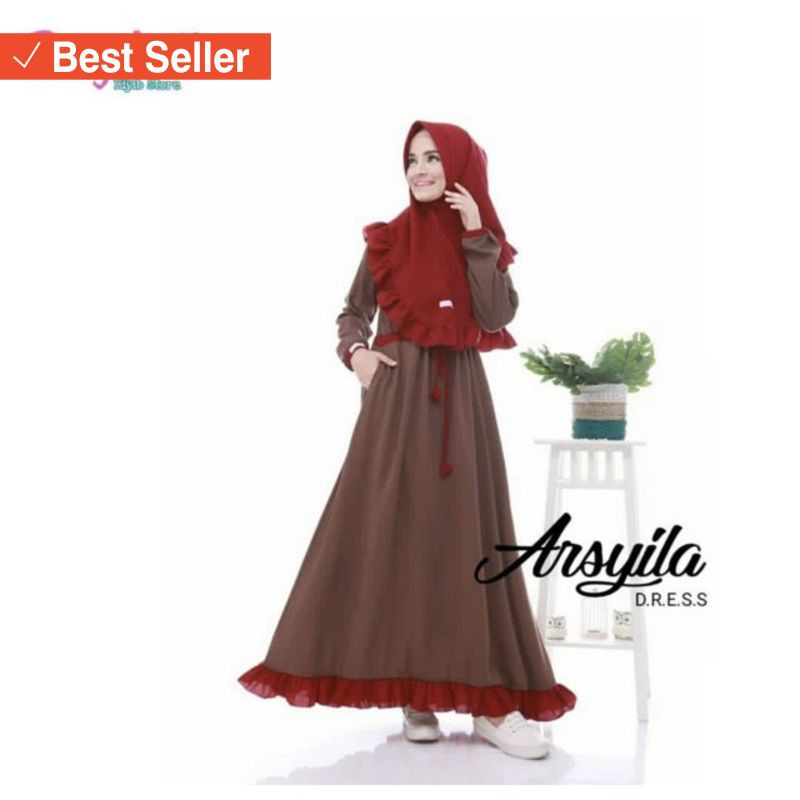 FASHION ALA KOREA BLACKPINK MURAH MERIAH / ARSYILA DRESS MAXY GAMIS MUSLIMAH SYARI POLOS