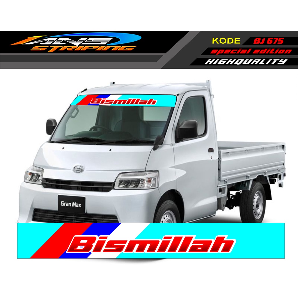 TERBARU STIKER KACA DEPAN MOBIL GRANMAX / STIKER KACA DEPAN PICK UP / DECAL CARRY / DECAL KACA DEPAN L300