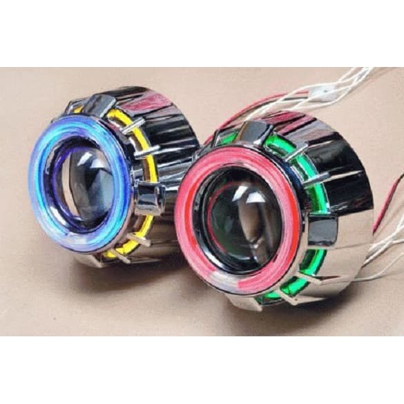 Projektor Doubel Angel Eyes Projector HID MH1 Projie G1 Bulat LEDENG MOTOR