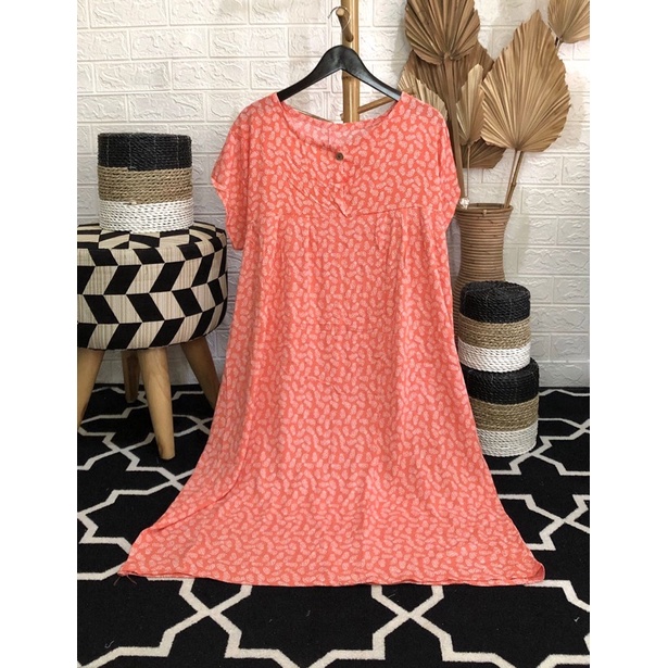 homewear / Daster sabrina bahan Kain utuh adem 100% bahan premium katun rayon santung  dan viscos pr