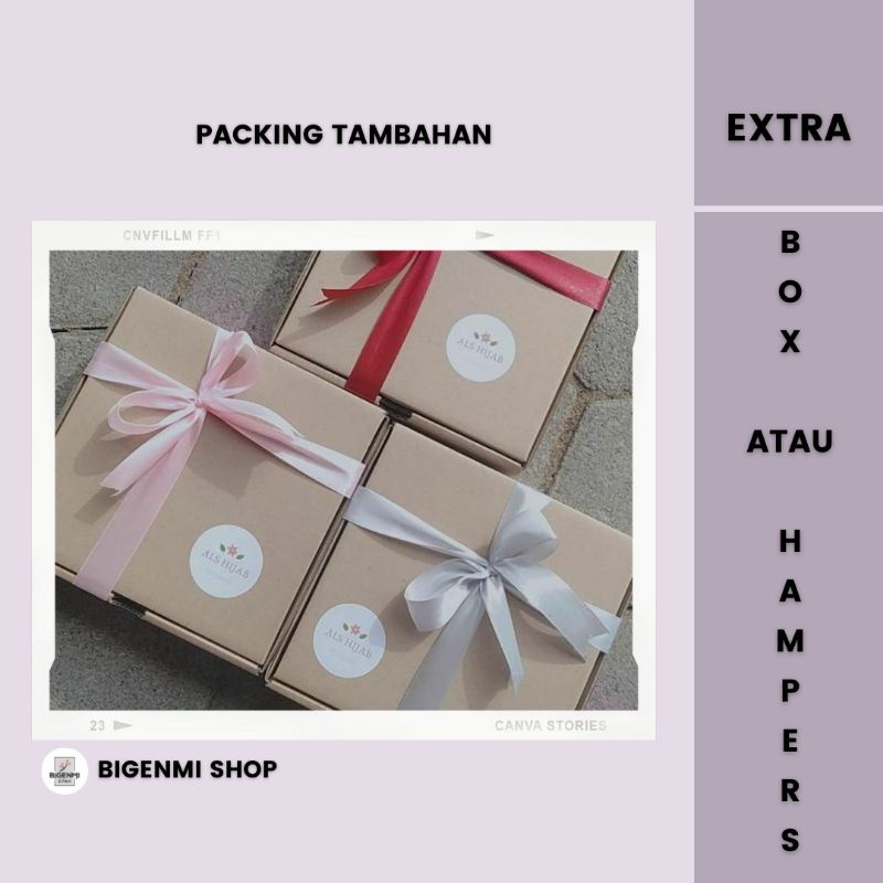 

Box hampers extra packing