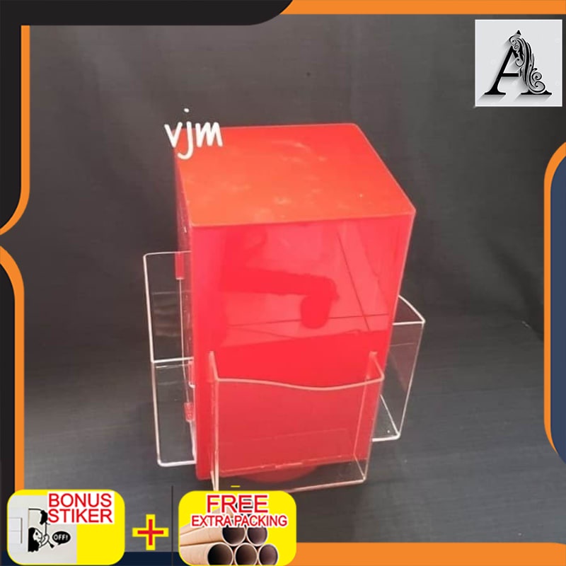 

Grosir tempat brosur akrilik putar 4d merah brusor holder akrilik leaflet