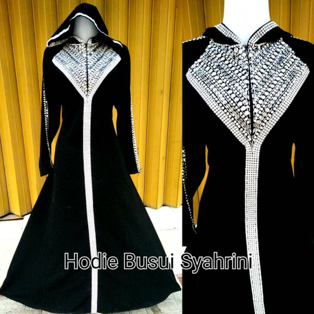 Dijual gamis abaya hoodie syahrini Berkualitas