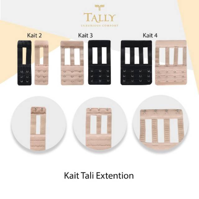 BRA Extention / Sambungan Pengait Extra Bra Kait Tali Eksklusif Penyambung BRA BH Tally