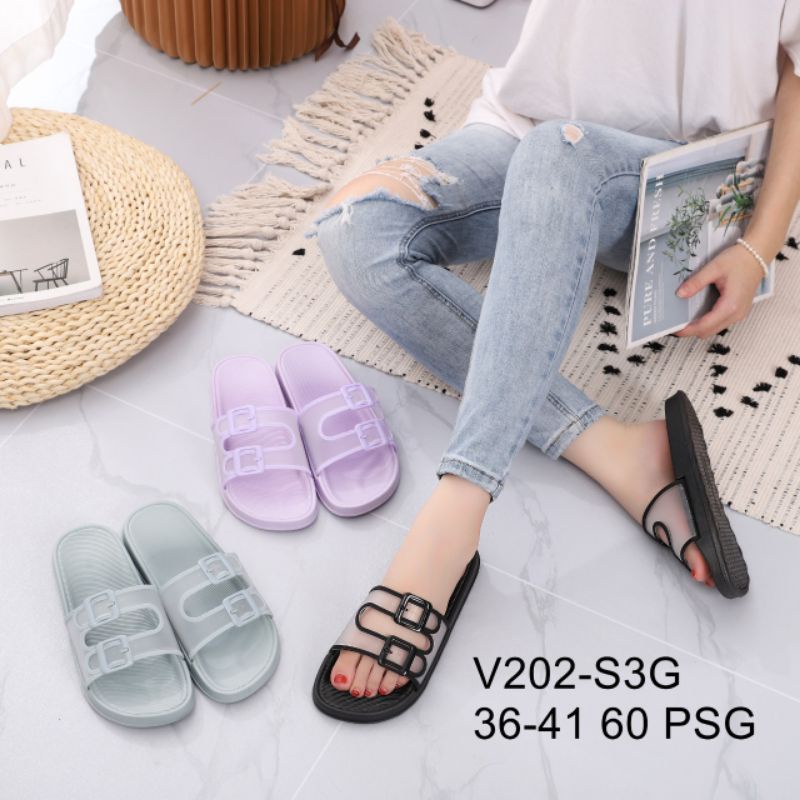 SANDAL WANITA IMPORT KARET JELLY BALANCE