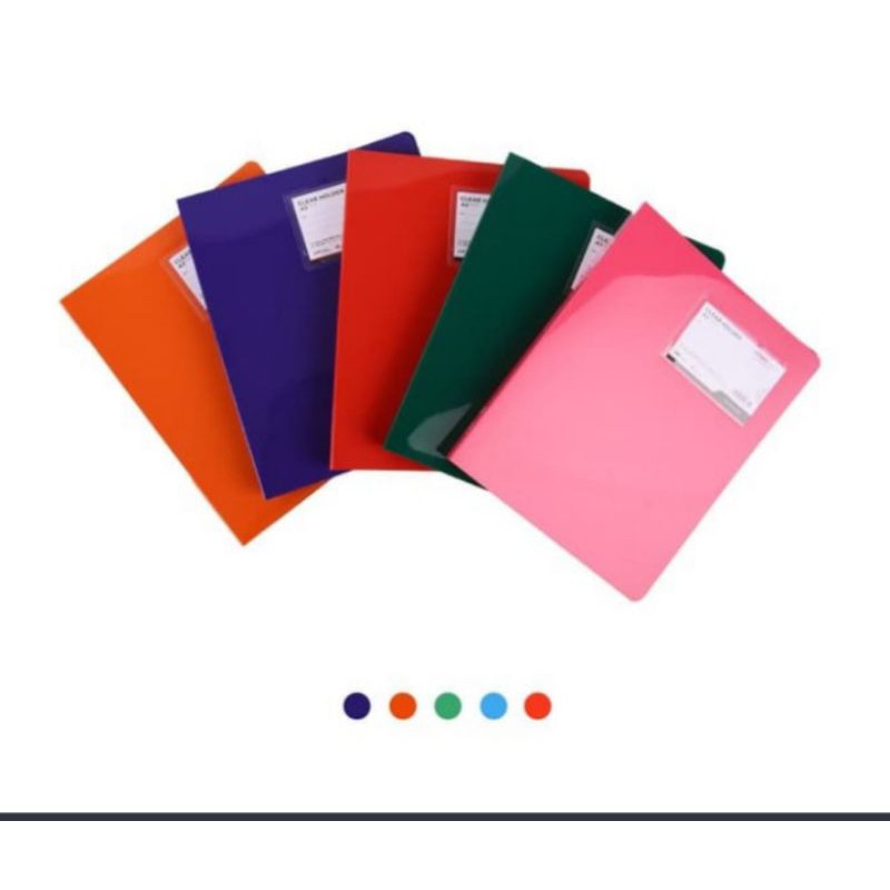 

clear holder A5 / dokumen keeper isi 20 lembar. 19x24 cm inter x folder