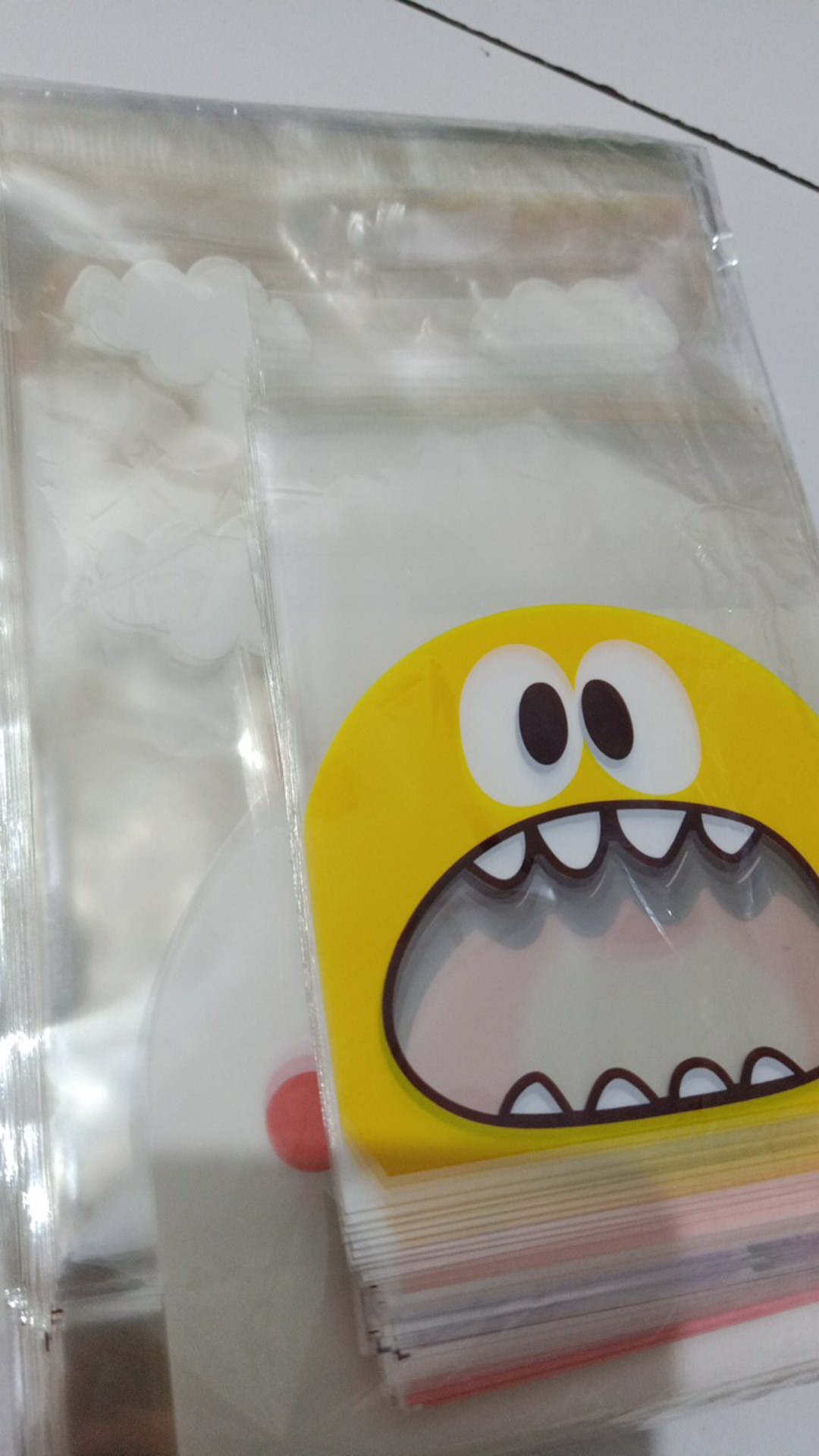 Plastik Fancy Cookies - Kue - Permen - Accessories Purple Twin Star 10x10