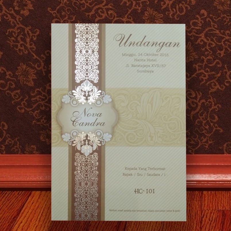 Blangko Undangan Pernikahan HC 101 Harga Murah