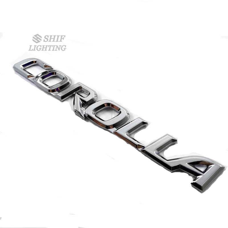 1pc Stiker Emblem Logo Corolla Besar Bahan Abs Untuk Dekorasi Mobil Toyota