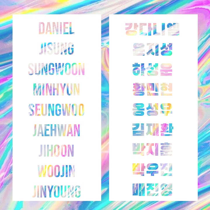 (MIN. 3PCS) STICKER WANNA ONE HOLOGRAM DECO FANMADE STIKER HOLOGRAM HIASAN LIGHTSTICK LAPTOP HANDPHONE MURAH