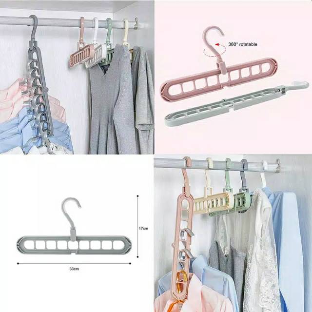 HANGER BAJU AJAIB GANTUNGAN BAJU ORGANIZER MAGIC HANGER INSTANT JEMURAN LAUNDRY DRY CLEANING |4001