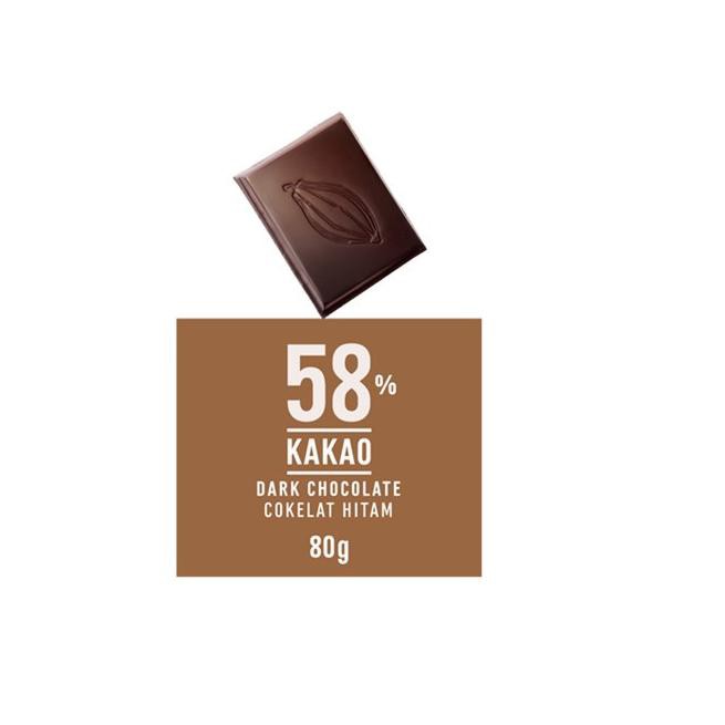 

[KODE BARU 493] Chocolate Monggo Tablet Dark 58% of Cocoal 80gr TERLARIS!!!