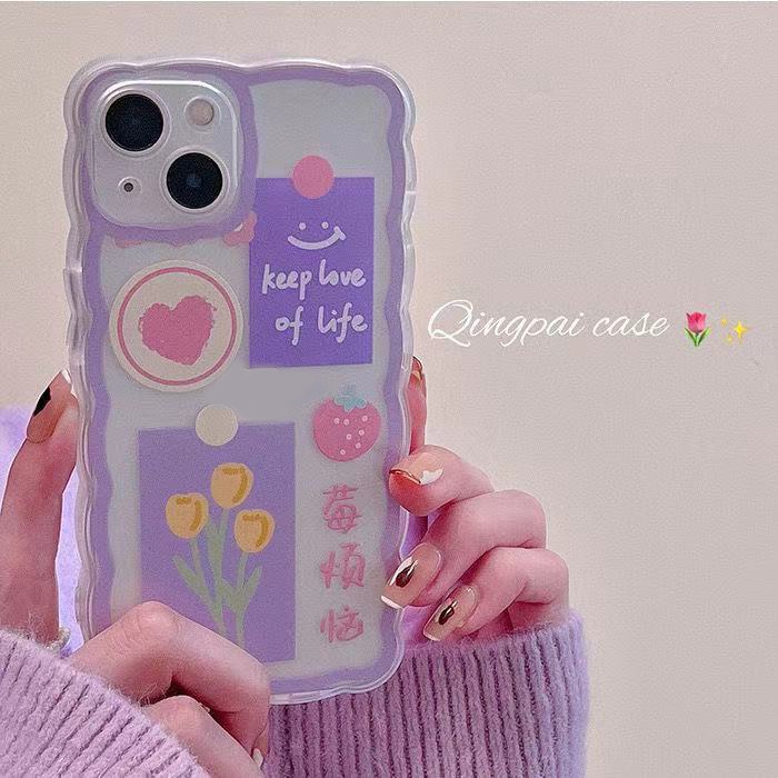 Soft Case Silikon TPU Motif Hati Untuk iPhone 13 Pro Max / 12 / 11 / XS / XR / X / 8 / 7 / 6S Plus Mini SE 2020