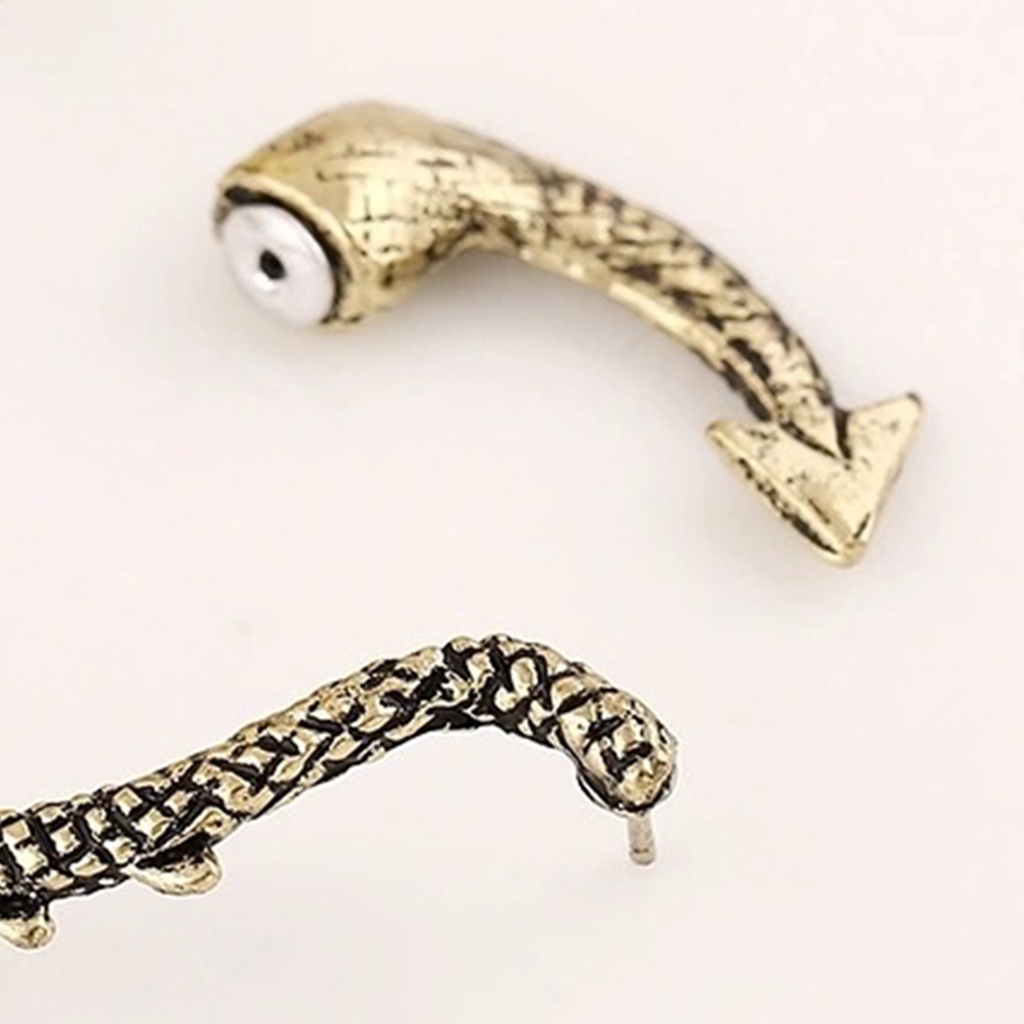 Hu Hu Hu Hu Hu Alat Bantu Pasang Kacamata♡ 1pc Ear Cuff Bentuk Naga Bahan Alloy Gaya Gothic Punk Rock Untuk Pesta