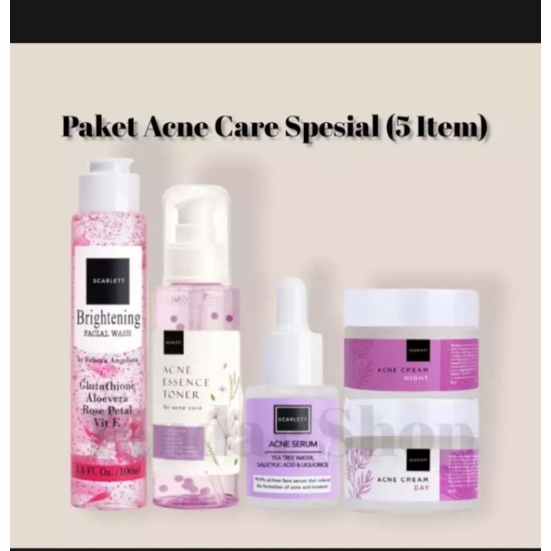 Scarlett lengkap paket acne/Scarlett original