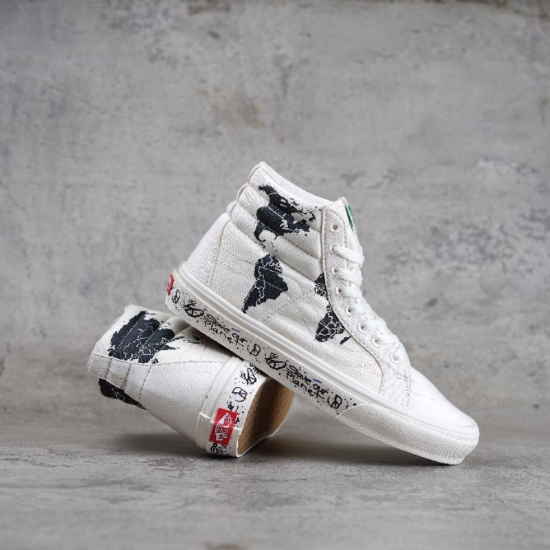 Vans SK8 Hi Save Our Planet White Black