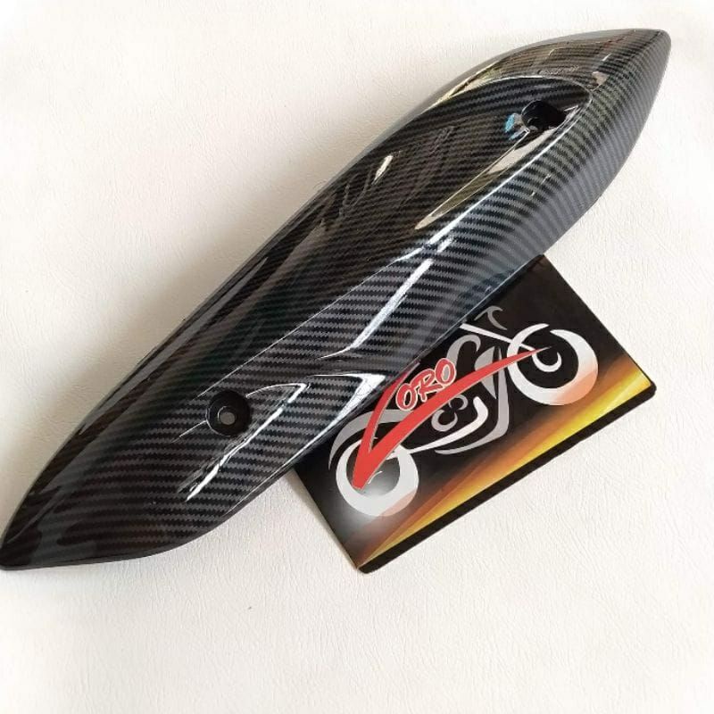 cover tutup tameng knalpot carbon karbon variasi motor Mio sporty Mio Smile Mio soul