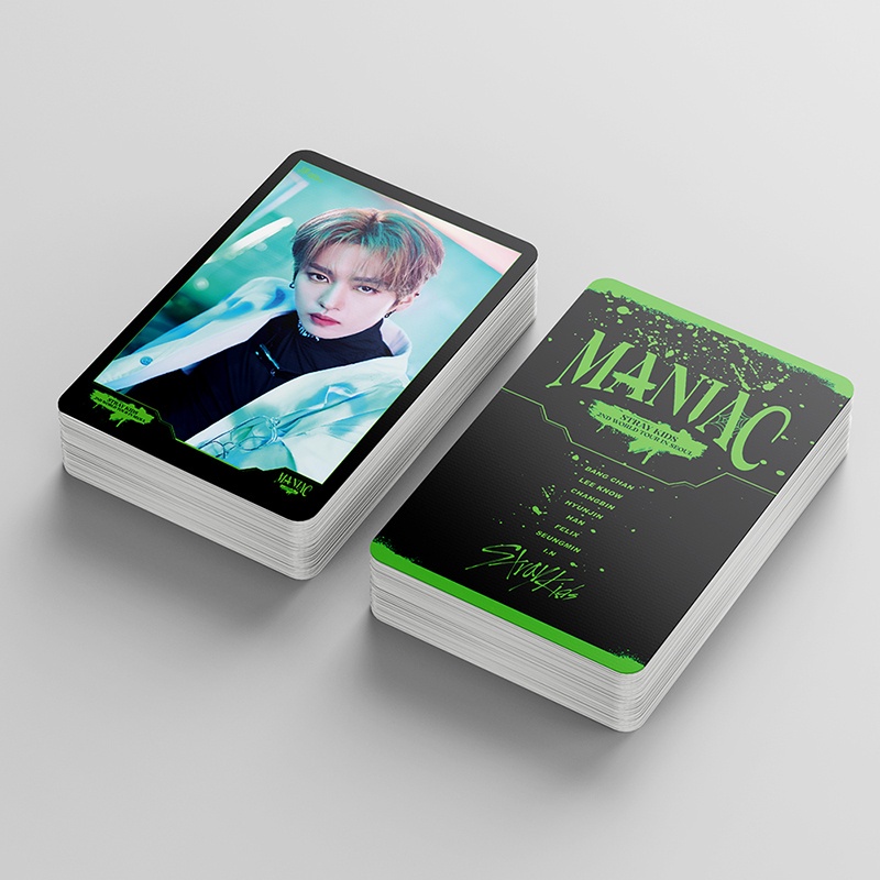 55pcs / Kotak Kartu Foto Album Stray Kids MANIAC LOMO