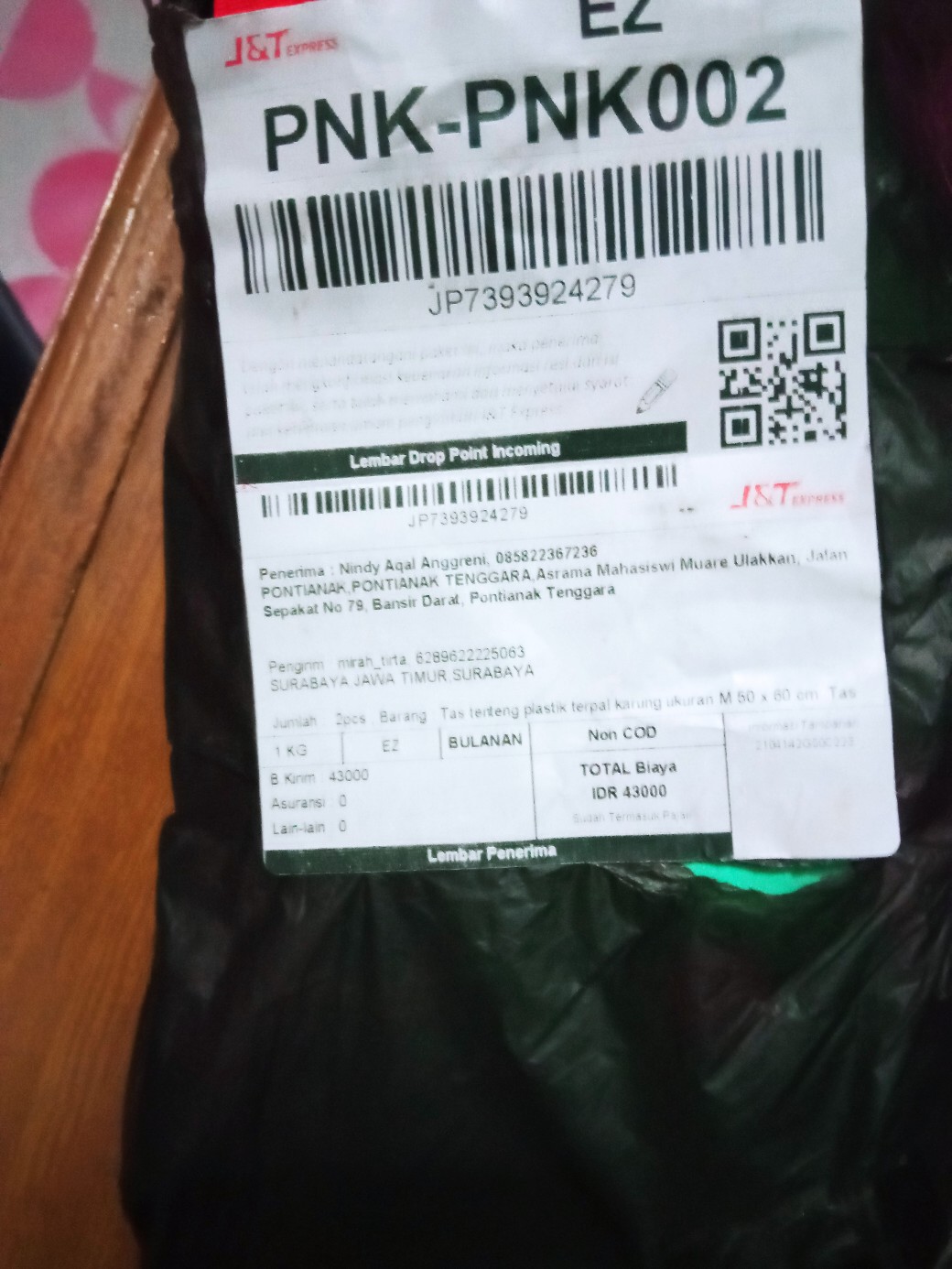 Tas Tenteng Plastik Terpal Karung Ukuran M 50 X 60 Cm. Tas Karung Sedang  Laundry Baju