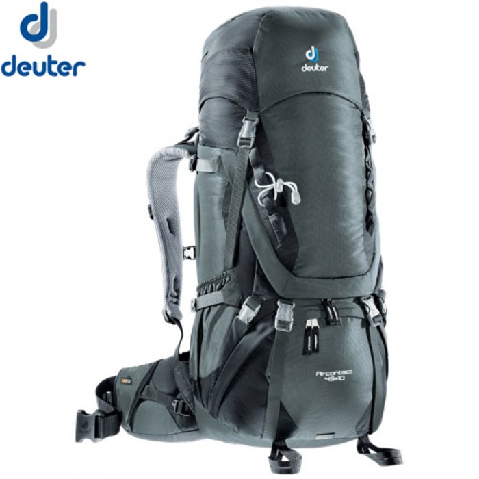 Sale  Deuter Aircontact 45+10 Granite Black Murah