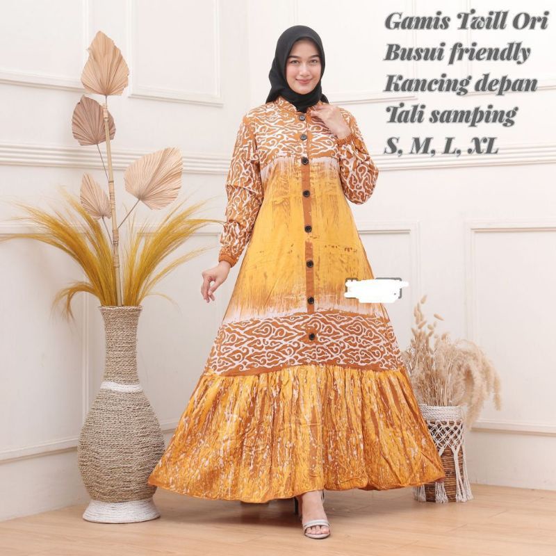Gamis Twill ORI Aksara Jawa Series